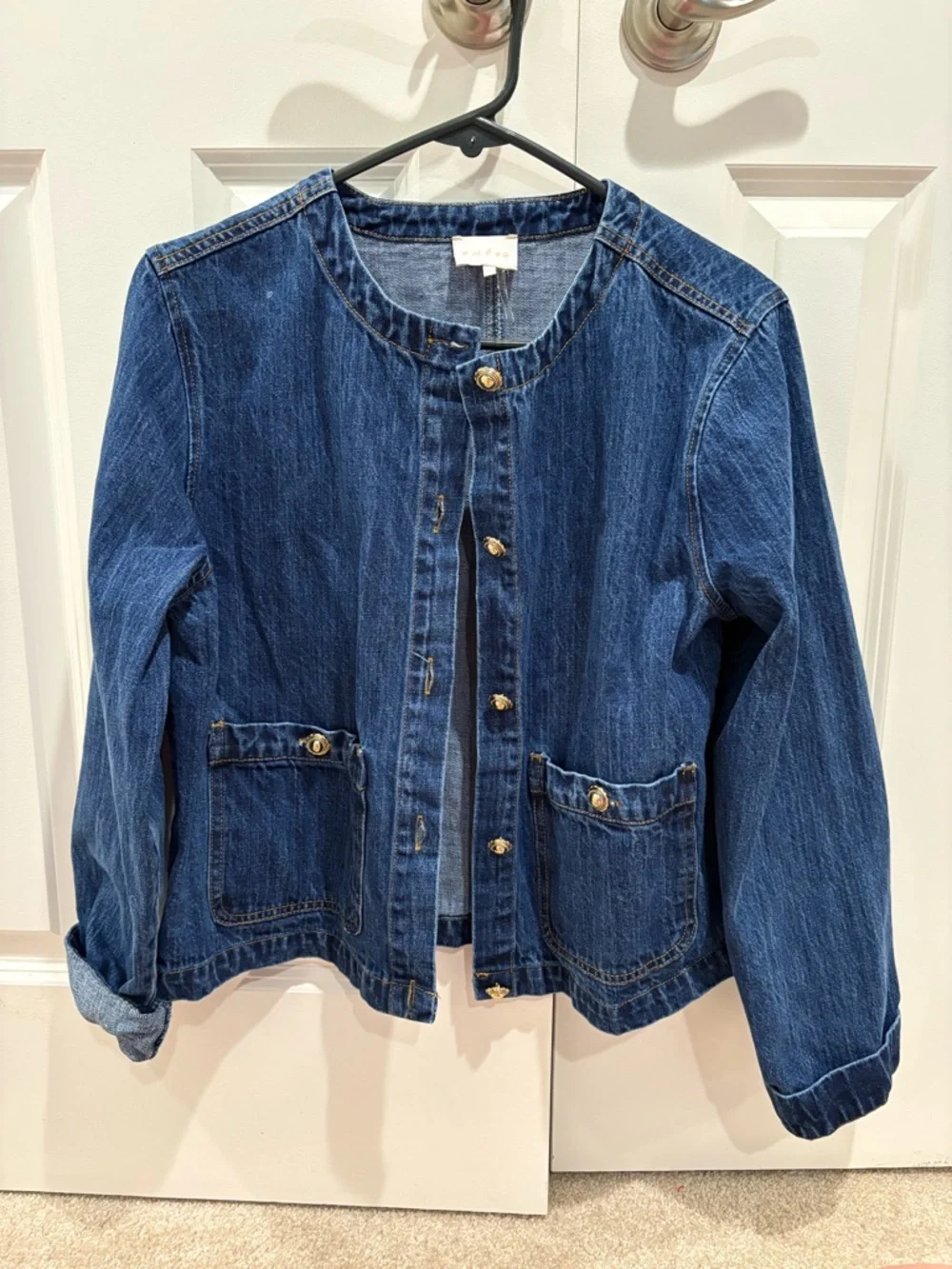 entro Dark Blue Denim Jacket - Picture 3 of 6